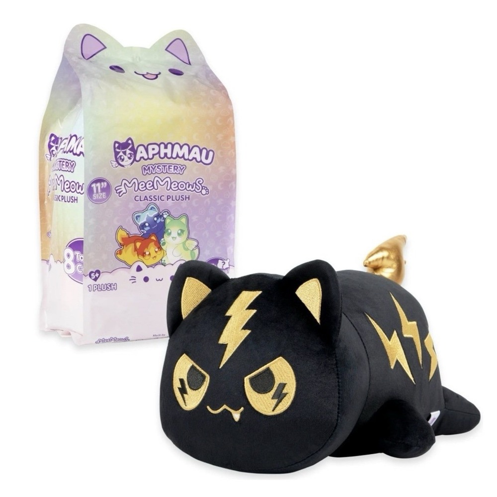 Aphmau MeeMeows 11" RARE Mystery Plush Elemental LIGHTNING CAT - SEALED READ